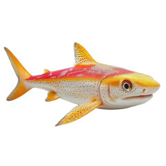 Obraz premium Rainbow Shark isolated on transparent background.