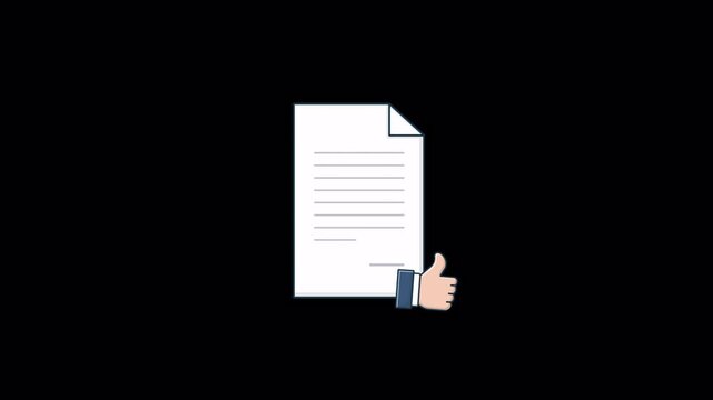 Animated Approved Document Concept Video - Transparent