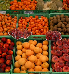 Fruit shop in a Spanish neighborhood