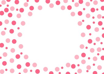 pink polka dot background © Jureerat