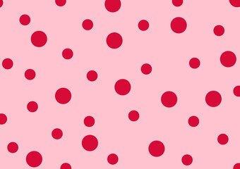 seamless pattern with pink hearts