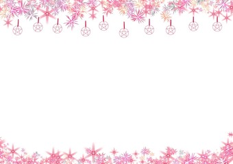 pink flower frame