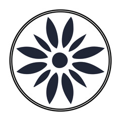 black and white vector mandala design with white background