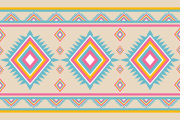 Vibrant  Inspired Geometric Pattern Design Textile Background