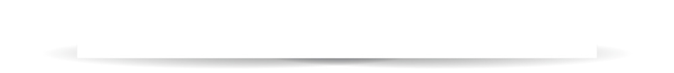 White paper rectangle and shadow, tag, banner