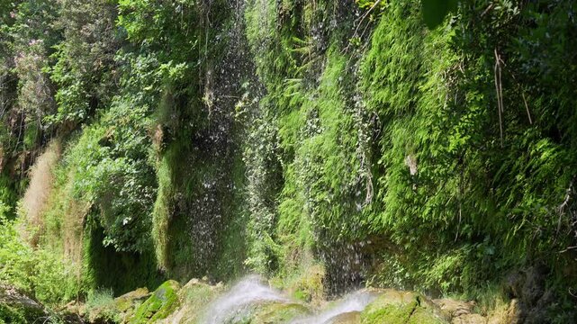 Waterfall in Antalya park, Turkey