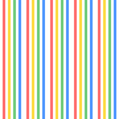 Obraz premium Rainbow stripes seamless pattern in red yellow green blue.Vertical lines abstract repeat pattern vector illustration background wallpaper.Colorful striped background.