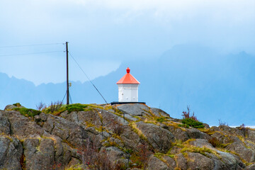 Lighthouse in Stamsund Village - Norway