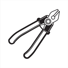 manual cable cutter silhouette