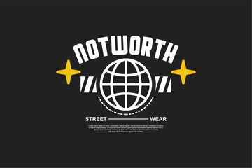 Vector streetwear design ideas concept vector graphic tee design suitable for printing	