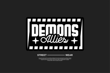 Vector streetwear design ideas concept vector graphic tee design suitable for printing	