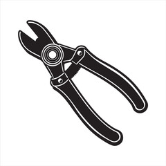 manual cable cutter silhouette