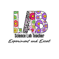 Colorful LAB Design with Flowers and Leopard Print