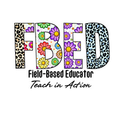FBD Design with Leopard Print and Flowers - Graphic Print