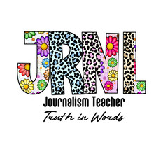 Fototapeta premium J R N L Letters with Floral and Leopard Print Design