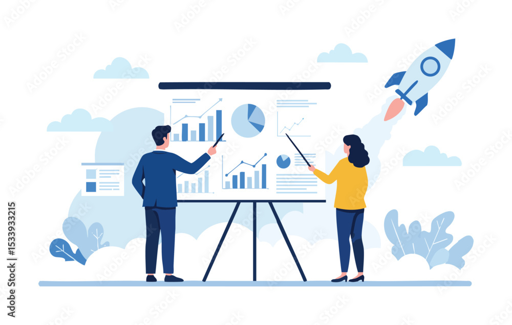 Poster strategic planning and business growth a collaborative approach to achieving exponential success wit