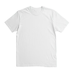 Plain White T-Shirt on a Transparent Background for Custom Design and Printing Purposes Transparent background or png