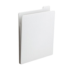 Elegant White Folder for Documents and Papers, Minimalist Design for Office and Home Organization, Professional Presentation Tool Transparent background or png