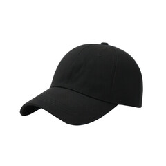 Fototapeta premium Stylish Black Baseball Cap for Casual Wear and Outdoor Activities, Perfect for Sports and Everyday Fashion Transparent background or png