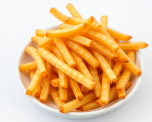 french fries in a bowl HD 8K wallpaper Stock Photographic Image