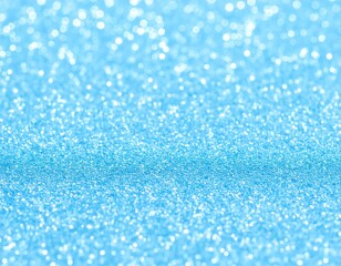 Obraz premium Blue Glitter Bokeh Background ブルーグリッターのボケ背景