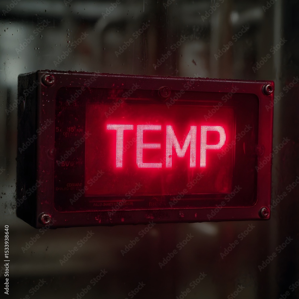 Poster temperature display in a smart factory system