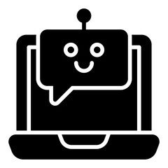 Virtual assistant icon. Online support. AI helper and digital customer service