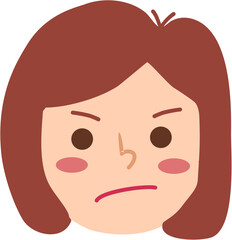 Jealous  children expression 