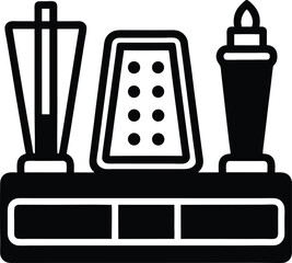 Watercolor Set Icon Outline Vector Illustration