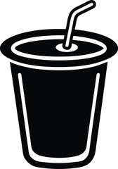 Yogurt Cup Icon Outline Vector Illustration