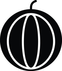 Cantaloupe Icon Outline Vector Illustration