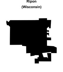 Ripon (Wisconsin) blank outline map