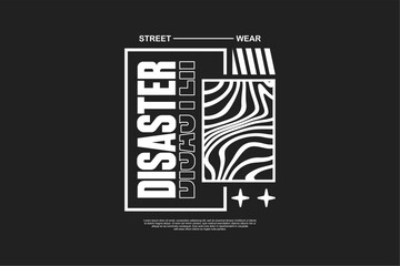 Vector streetwear design ideas concept vector graphic tee design suitable for printing	