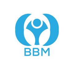 Initial BBM Letter Linked Logo for business and company identity. Modern BBM Letter Logo Vector Template with modern trendy golden logo.
