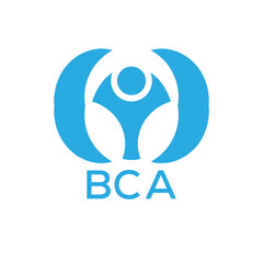 Initial BCA Letter Linked Logo for business and company identity. Modern BCA Letter Logo Vector Template with modern trendy golden logo.
