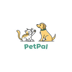 pet logo design vector for pet shop 