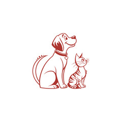 pet logo design vector for pet shop 