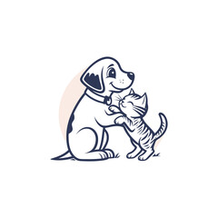pet logo design vector for pet shop 