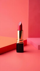 Red Lipstick Makeup Cosmetics Beauty Product