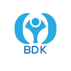 Initial BDK Letter Linked Logo for business and company identity. Modern BDK Letter Logo Vector Template with modern trendy golden logo.
