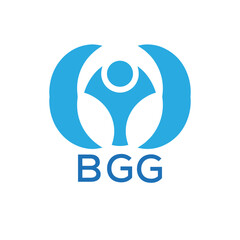 BGG Modern Abstract Human Body Wellness Logo Design – Health And Fitness Logo. BGG Therapy Concept Icon.
