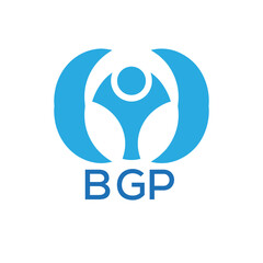 Initial BGP Letter Linked Logo for business and company identity. Modern BGP Letter Logo Vector Template with modern trendy golden logo.

