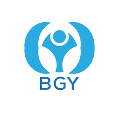 Initial BGY Letter Linked Logo for business and company identity. Modern BGY Letter Logo Vector Template with modern trendy golden logo.
