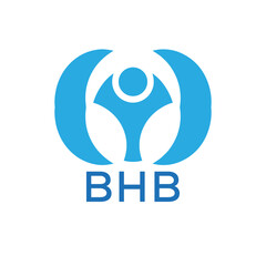 Initial BHB Letter Linked Logo for business and company identity. Modern BHB Letter Logo Vector Template with modern trendy golden logo.
