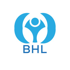 Initial BHL Letter Linked Logo for business and company identity. Modern BHL Letter Logo Vector Template with modern trendy golden logo.
