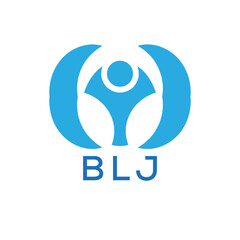 Initial BLJ Letter Linked Logo for business and company identity. Modern BLJ Letter Logo Vector Template with modern trendy golden logo.
