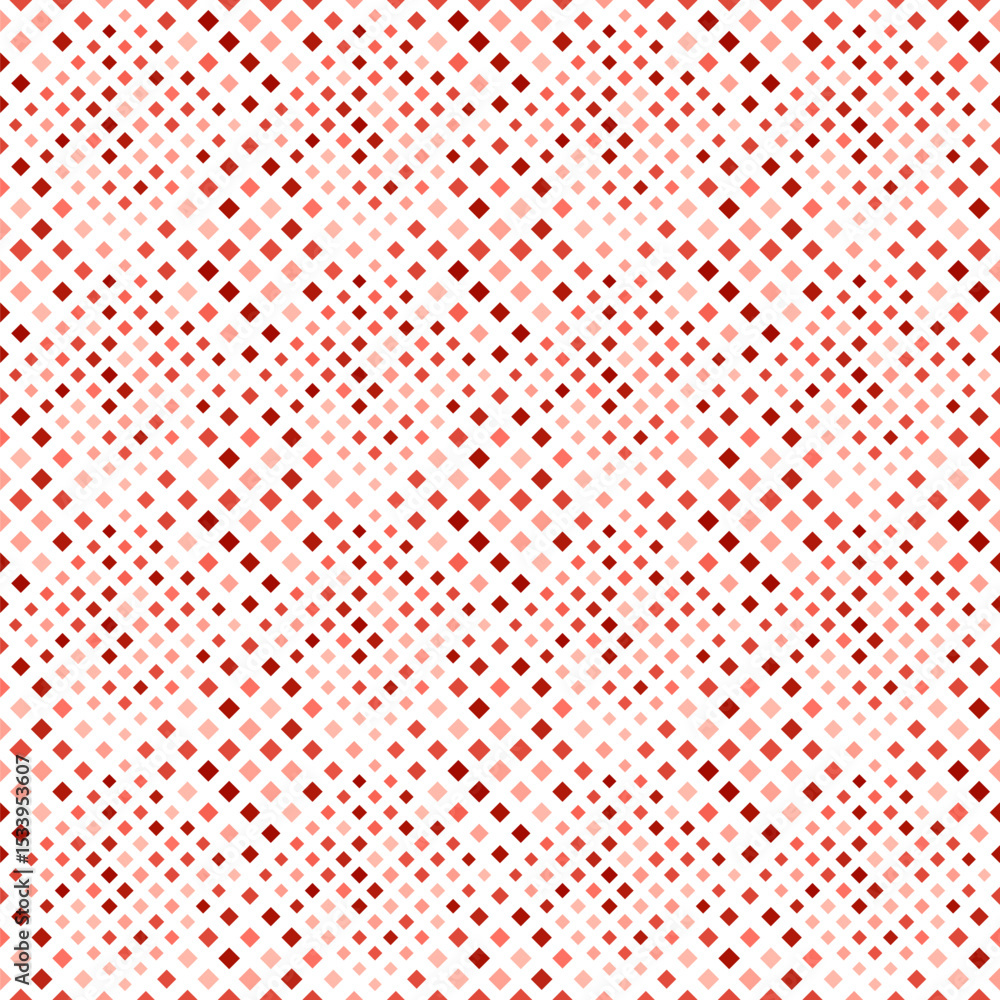 Poster red geometrical seamless square pattern background design - abstract vector illustration from diagon