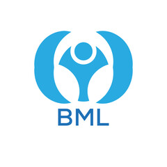 Initial BML Letter Linked Logo for business and company identity. Modern BML Letter Logo Vector Template with modern trendy golden logo.
