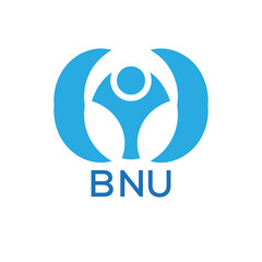 Initial BNU Letter Linked Logo for business and company identity. Modern BNU Letter Logo Vector Template with modern trendy golden logo.
