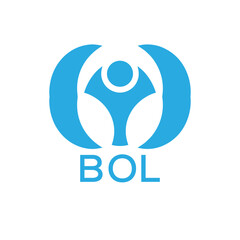 Initial BOL Letter Linked Logo for business and company identity. Modern BOL Letter Logo Vector Template with modern trendy golden logo.
